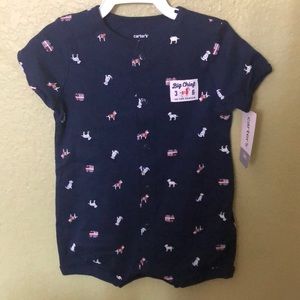 Baby boy snap up romper